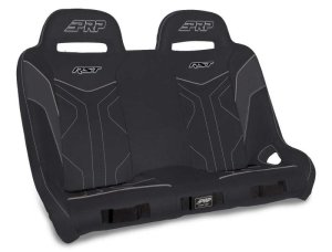 Polaris RZR XP4 Turbo S Rear Suspension Bench Seat - PRP Seats - RST - Black/Grey - `19-`21